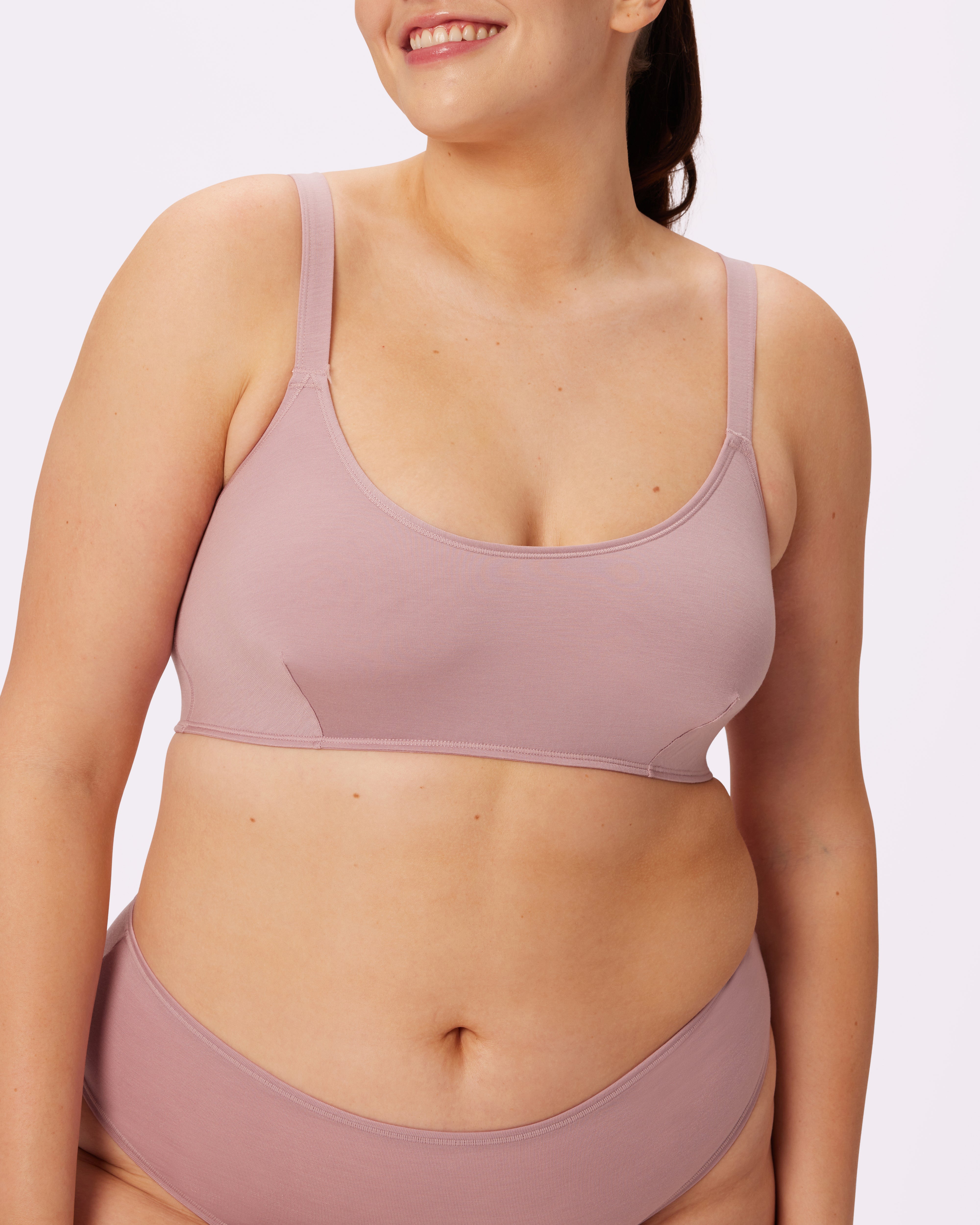 Vintage Soft Scoop Bralette | New:Cotton | Archive (Dusty Rose)、mySite、bengalsvssteelers