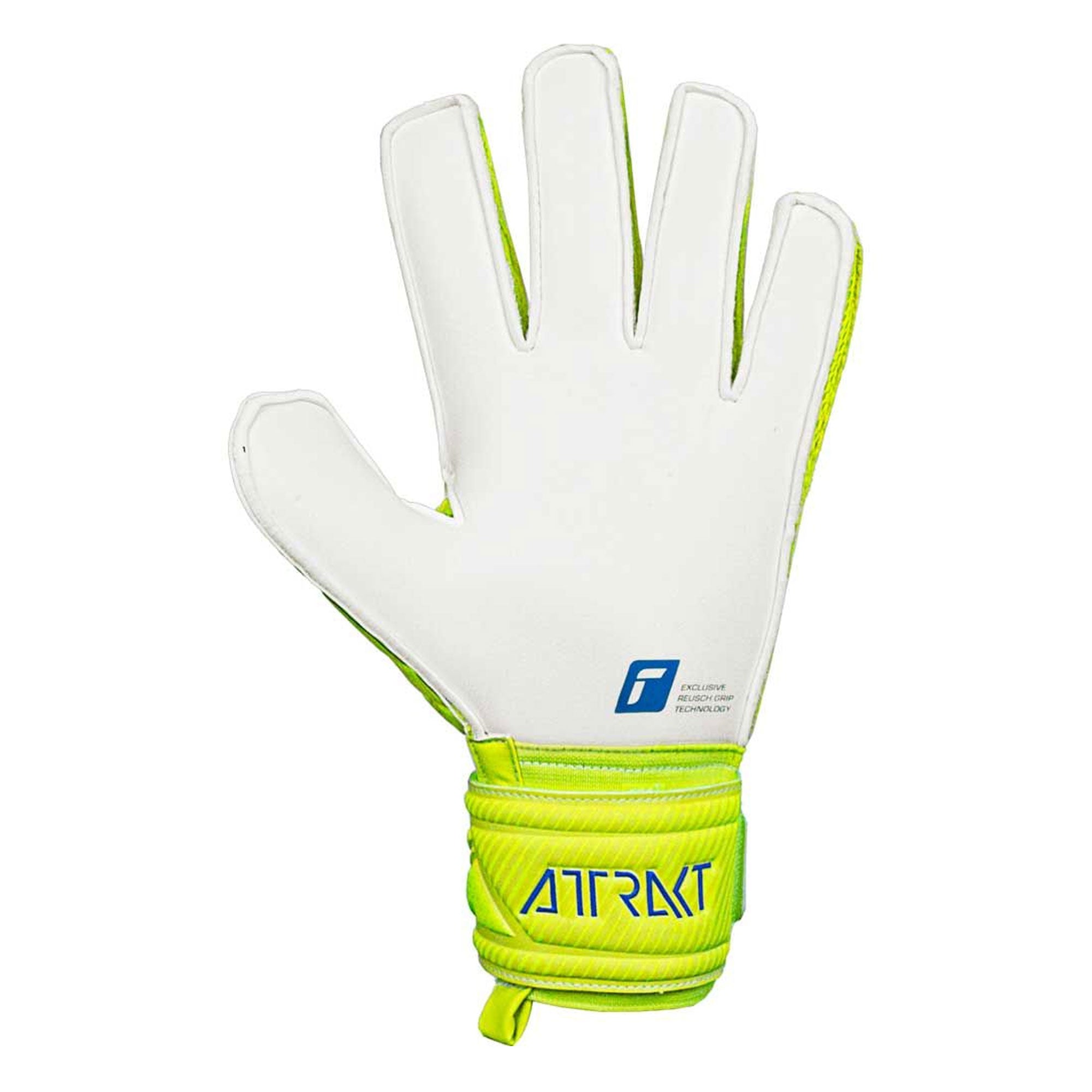Reusch Men's Attrakt Grip Goalkeeper Gloves Yellow/White、mySite、bottomscart