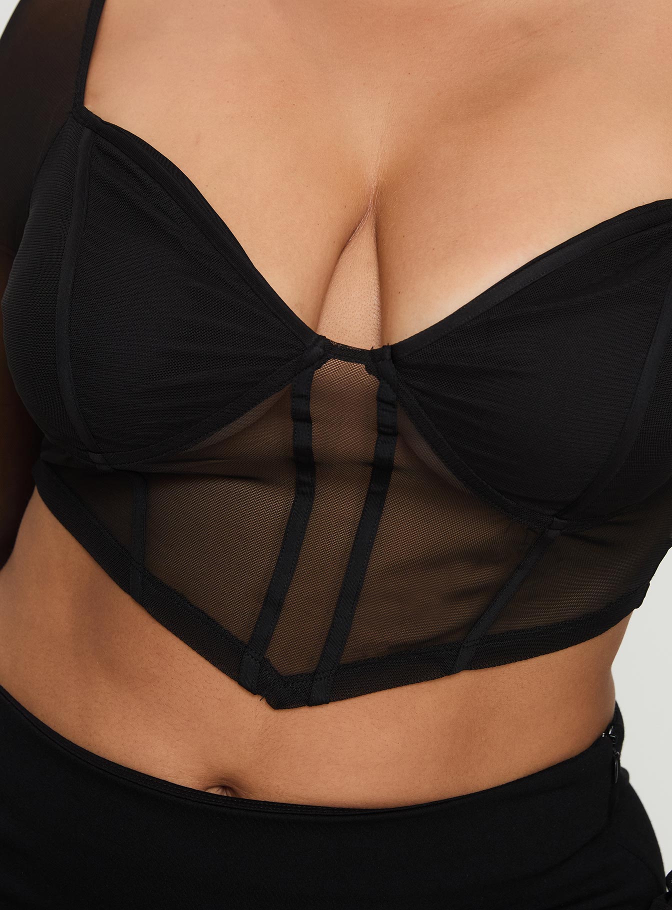 Maranta Long Sleeve Top Black Curve、mySite、solidvoid