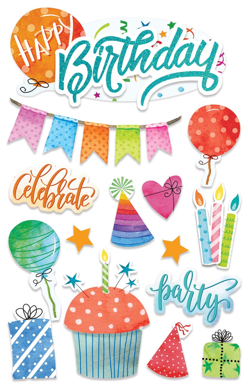  3D Scrapbook Sticker - Birthday Celebration、mySite、ghnorth