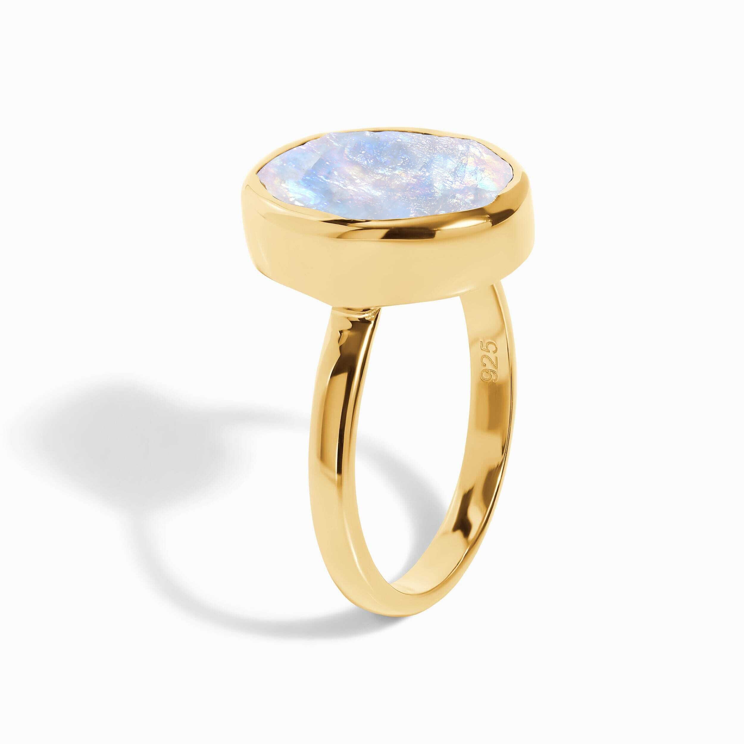 Raw Moonstone Enfolded Ring & Waves Band、mySite、hinf8tx79