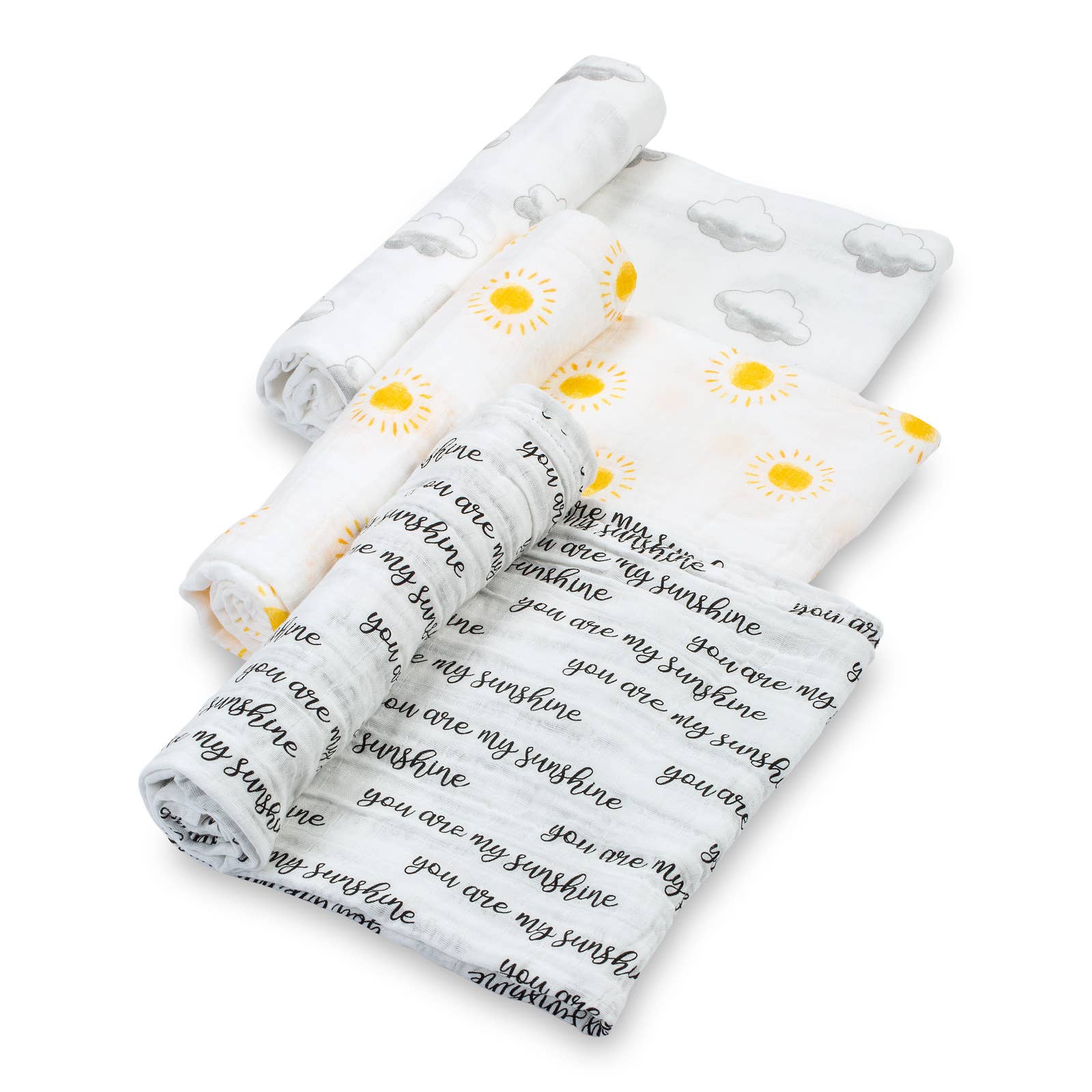 You're My Sunshine - Baby Swaddle Blanket Set of 3、mySite、g9winljtr