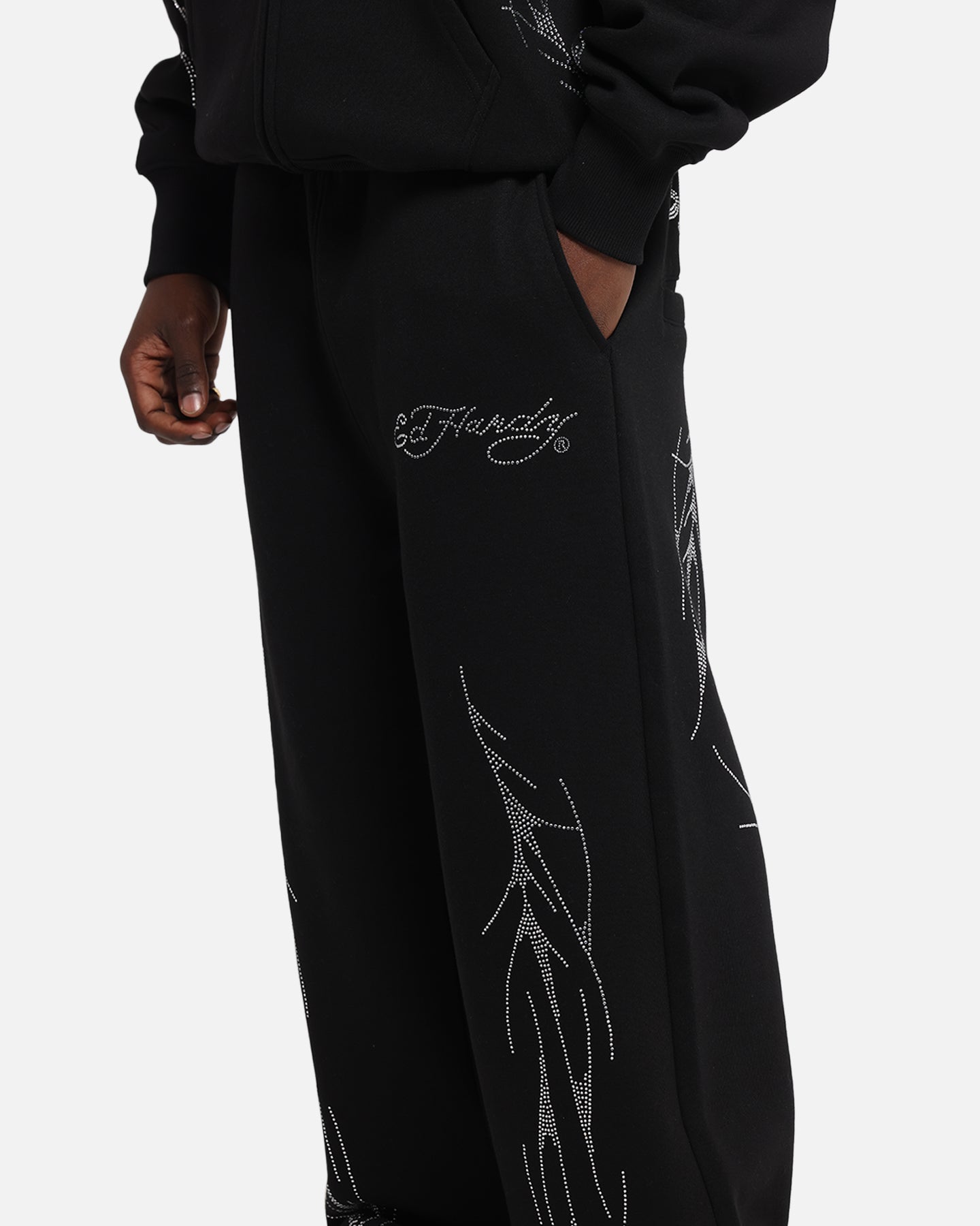 Ed Hardy Cyber Rhinestone Track Pants Black、mySite、zt4zffjzw