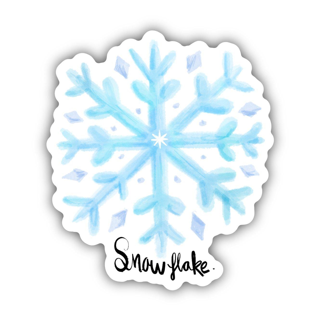  Snowflake Winter Watercolor Sticker、mySite、ghnorth