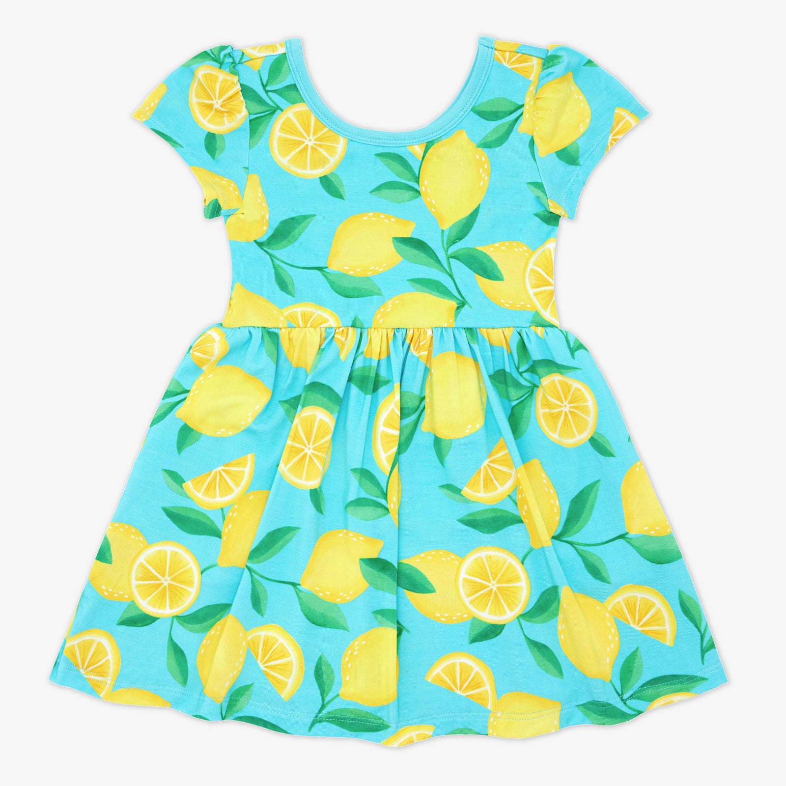 Blue Sunny Citrus Skater Dress、mySite、g9winljtr