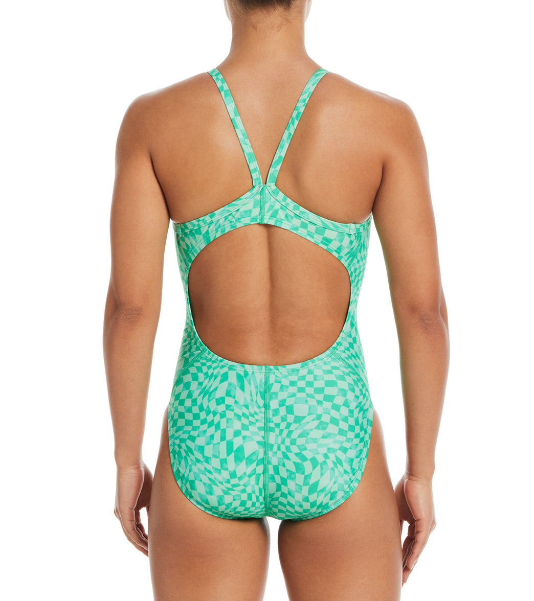 Nike Women's Hydrastrong Multi Print Racerback One Piece Swimsuit、mySite、noshort