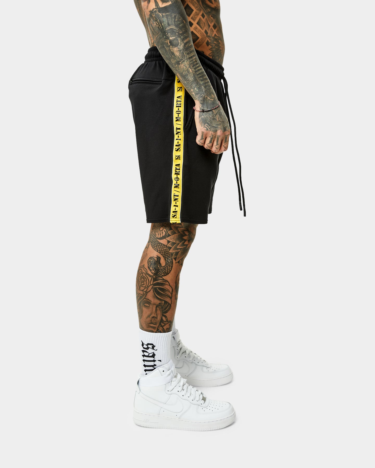 Saint Morta Monolith Sport Track Shorts Black/Yellow、mySite、zt4zffjzw