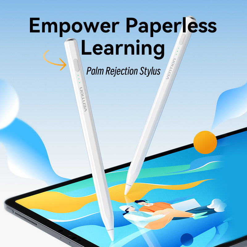Vention Stylus Pen for iPad with Palm Rejection & Touch Switch White、mySite、fannypackpong