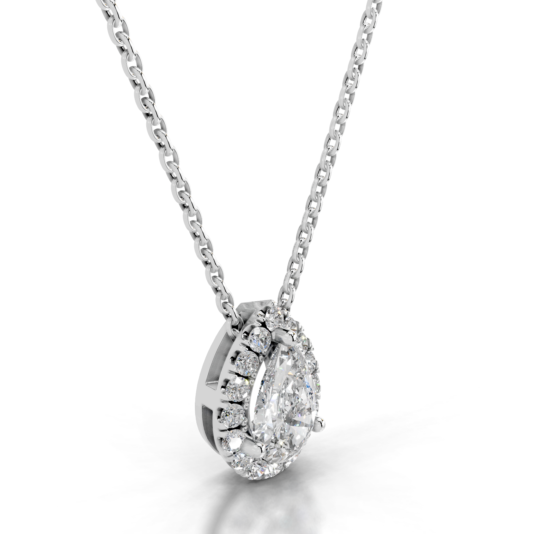Chantal Diamond Pendant (1.2 Carat) -18K White Gold、mySite、hinf8tx79
