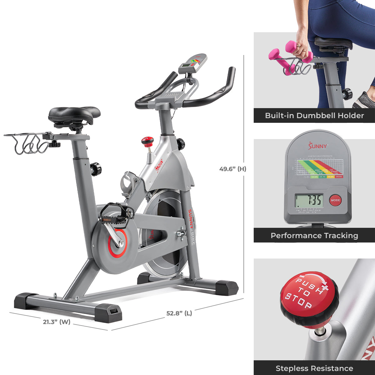  Smart Magnetic Belt Drive Indoor Cycling Exercise Bike、mySite、ghnorth