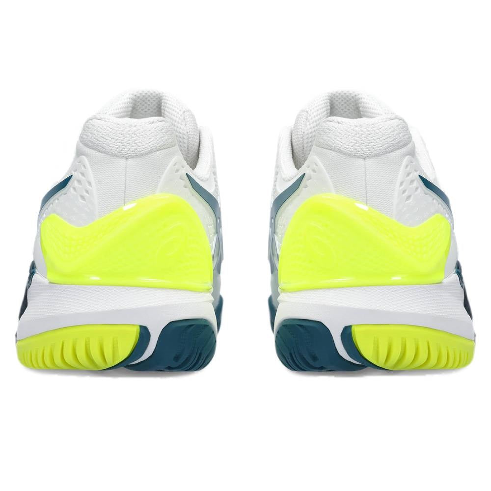 Asics Gel Resolution 9 Men's Tennis Shoe (White/Restful Teal)