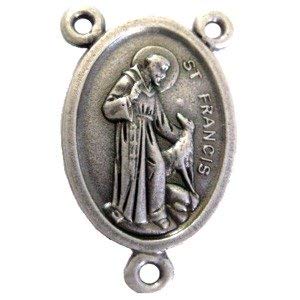  St. Anthony of Padua and St. Francis - Pewter center (2.2x1.6 cm-0.86x0.6)、mySite、elrpsem3k