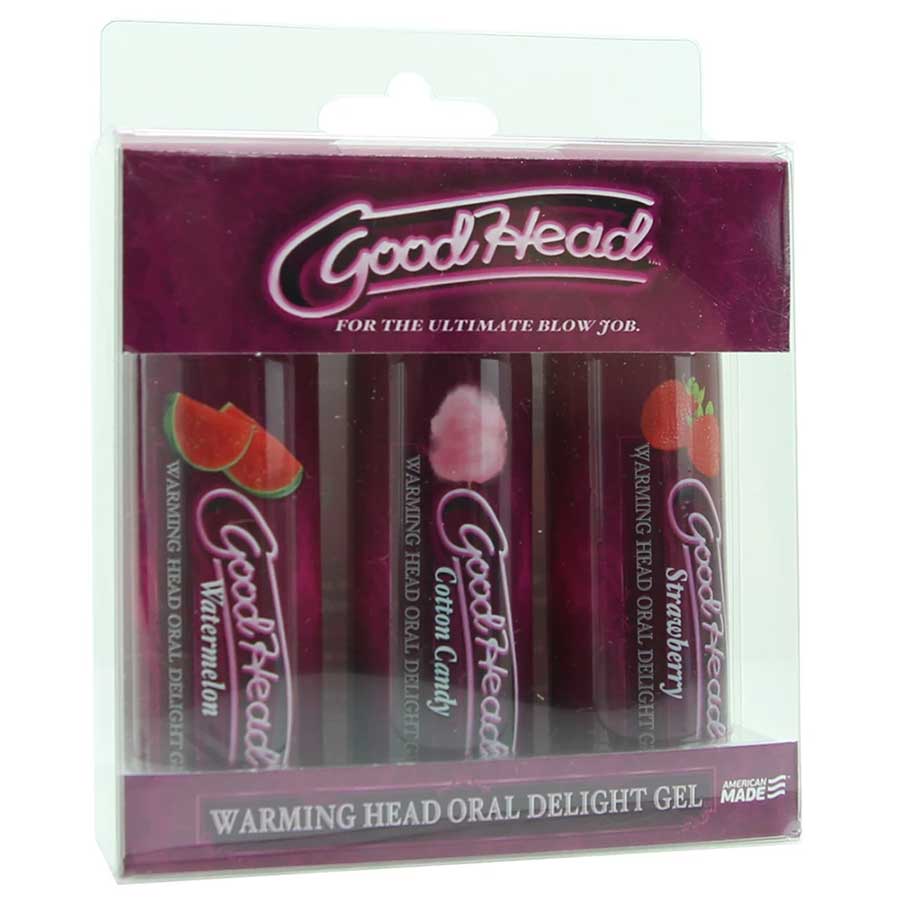 Good Head Warming Head Flavored Oral Sex Delight Gel by Doc Johnson | 3 Pack、mySite、bottomscart