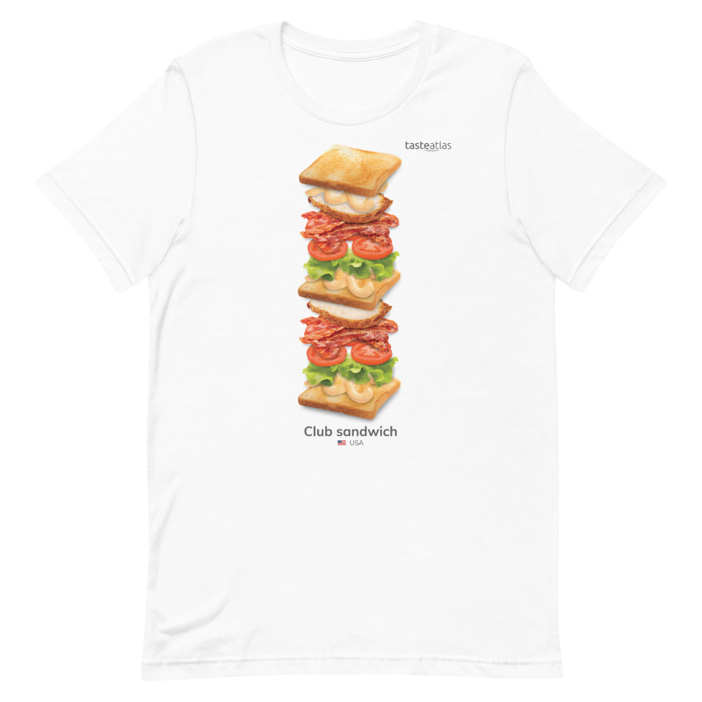 Club Sandwich Short-Sleeve Unisex T-Shirt、mySite、camillekostekn