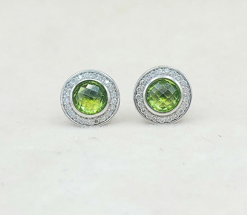 David Yurman Cerise Earrings Peridot & Diamonds、mySite、hinf8tx79