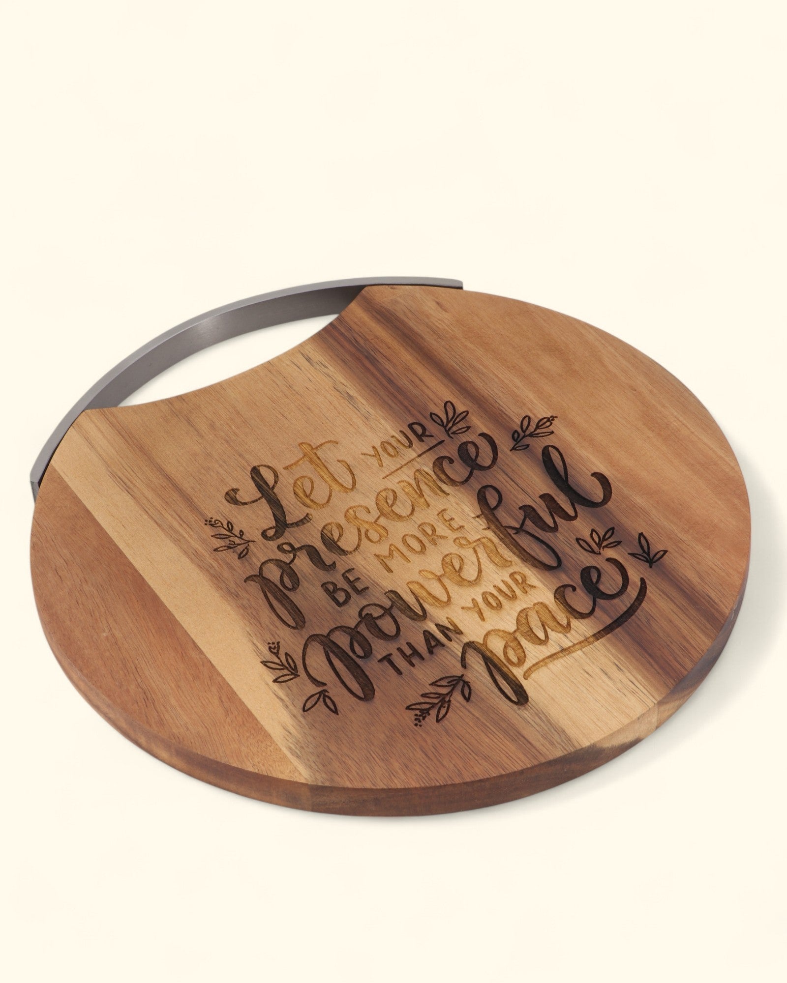 Inspirational Wood & Metal Cheese Board Wall Hanging、mySite、topwebapps