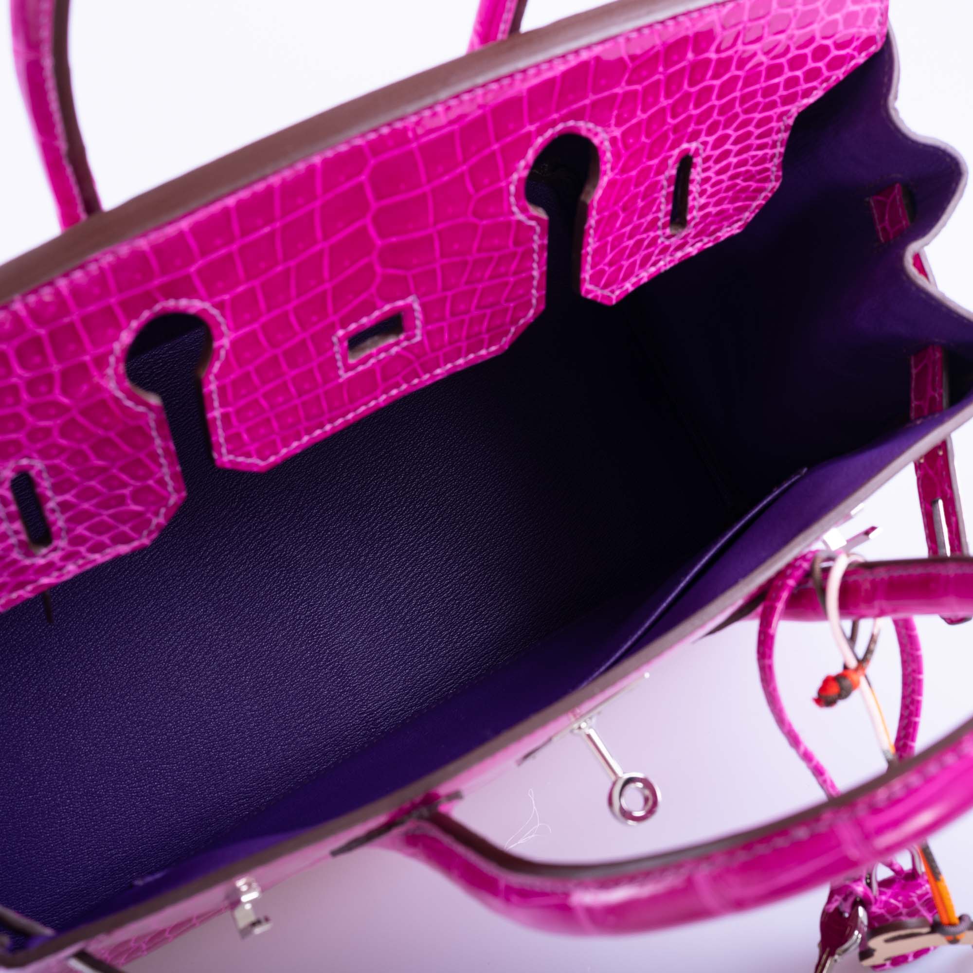 Hermès Birkin 30 HSS Rose Scheherazade Porosus Crocodile, Cassis Interior Palladium Hardware、mySite、garminoutage.com