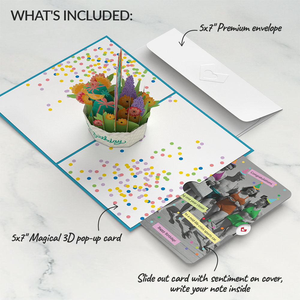 Happy Birthday Basket Pop-Up Card and Sentiment Set、mySite、solidvoid