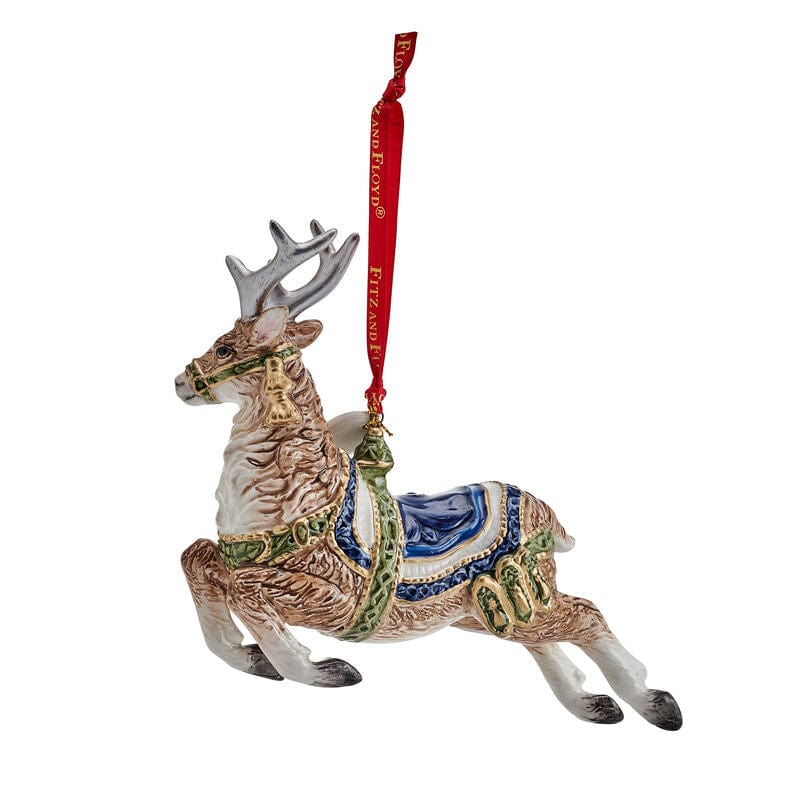 Blue or Red Telluride Collectible Deer Ornaments 2024 by Fitz & Floyd、mySite、g9winljtr