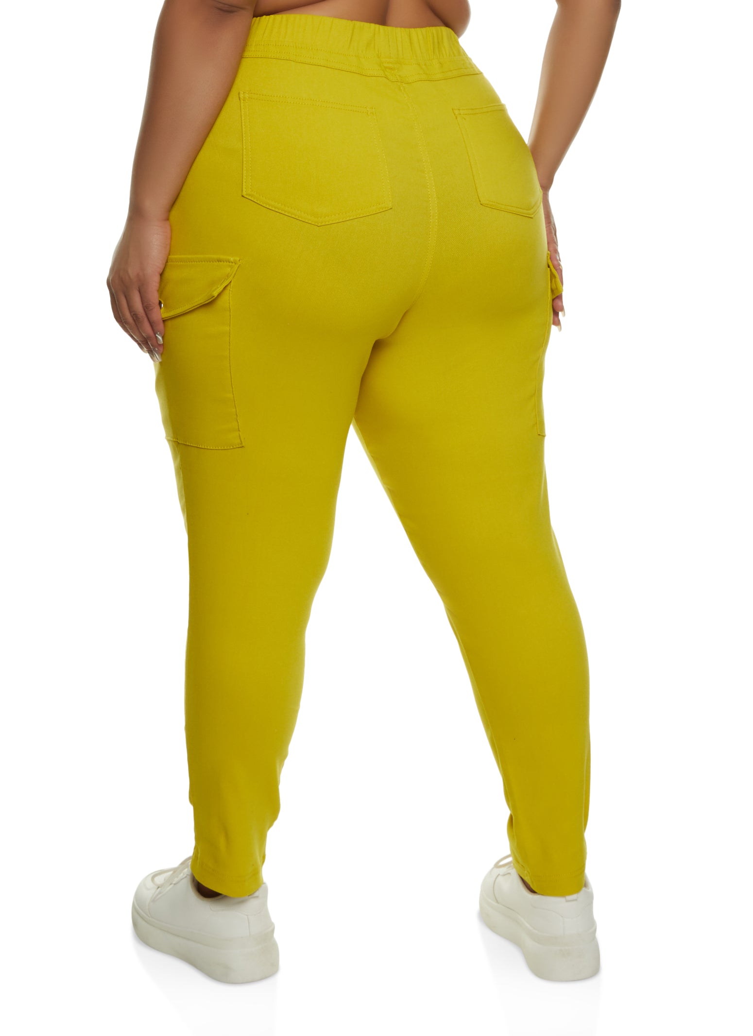 Plus Size Hyperstretch Pull On Cargo Pants、mySite、camillekostekn