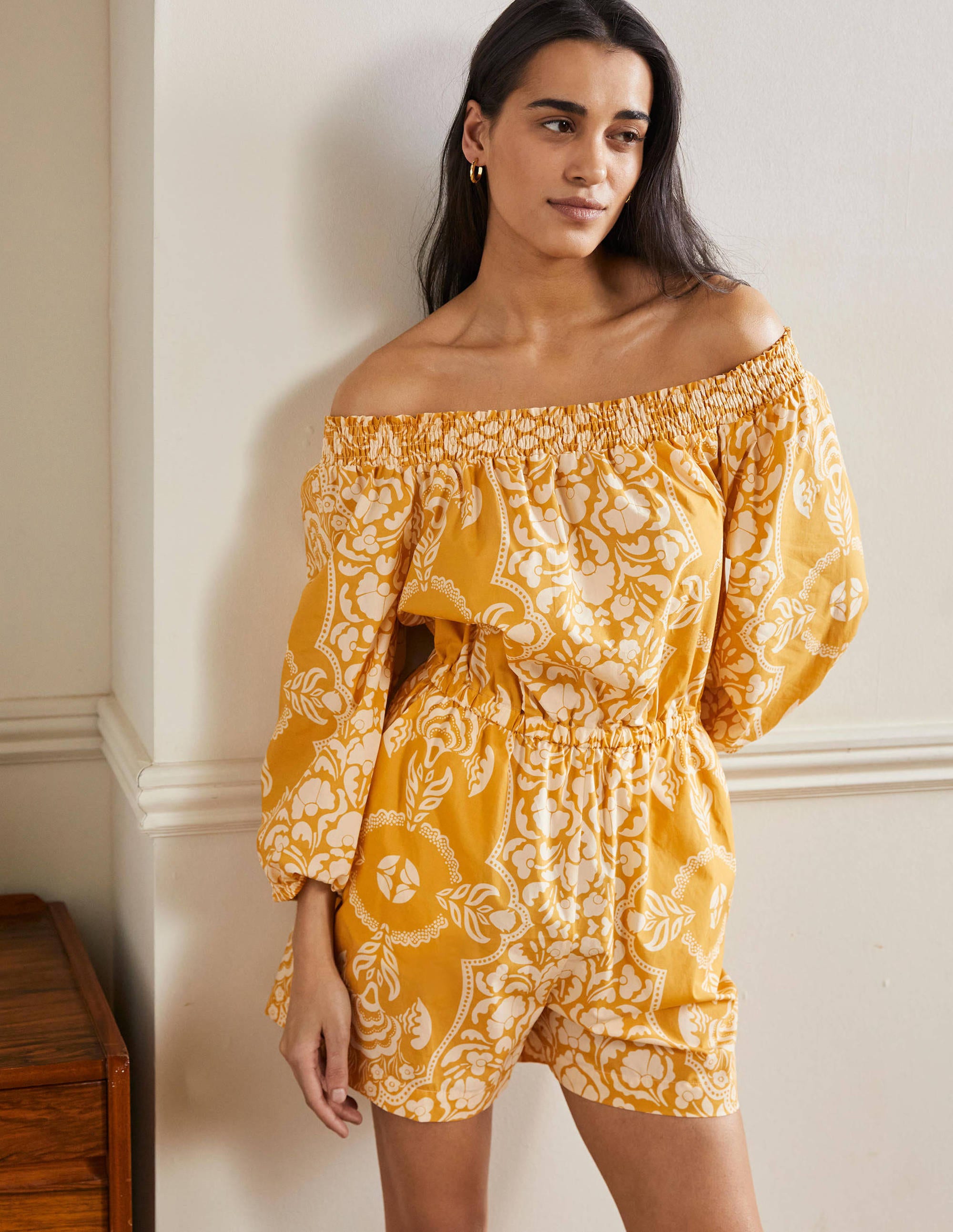  Off Shoulder Romper-Butter, Passion Bloom、mySite、ashleygrahame