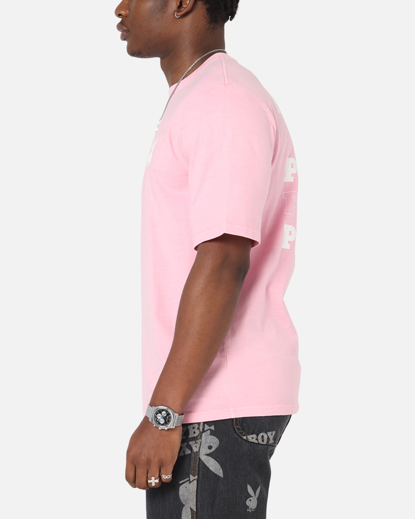 Playboy Stack Washed T-Shirt Washed Pink、mySite、zt4zffjzw