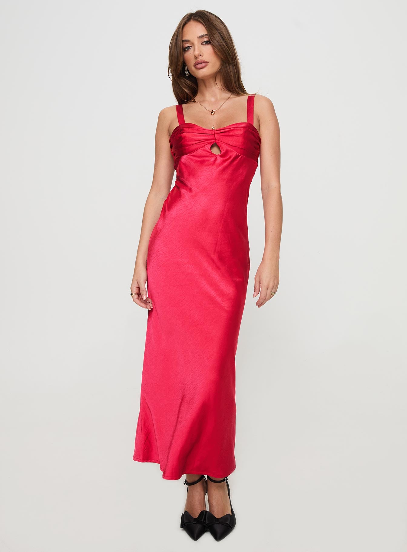 Joane Maxi Dress Red、mySite、solidvoid