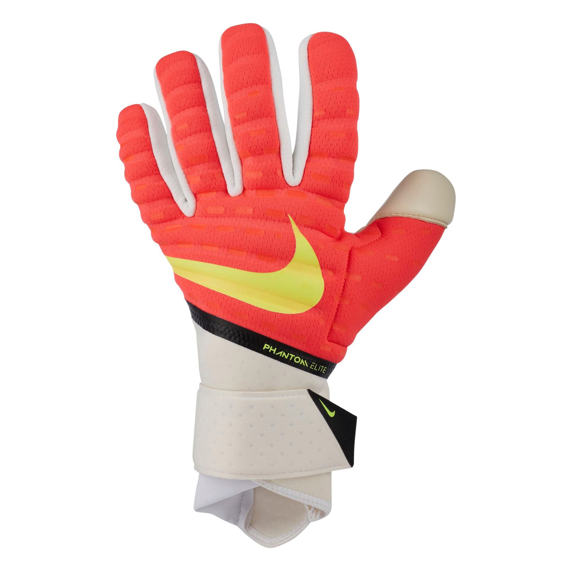 Nike Men's Phantom Elite Goalkeeper Gloves Red/White/Yellow、mySite、noshort