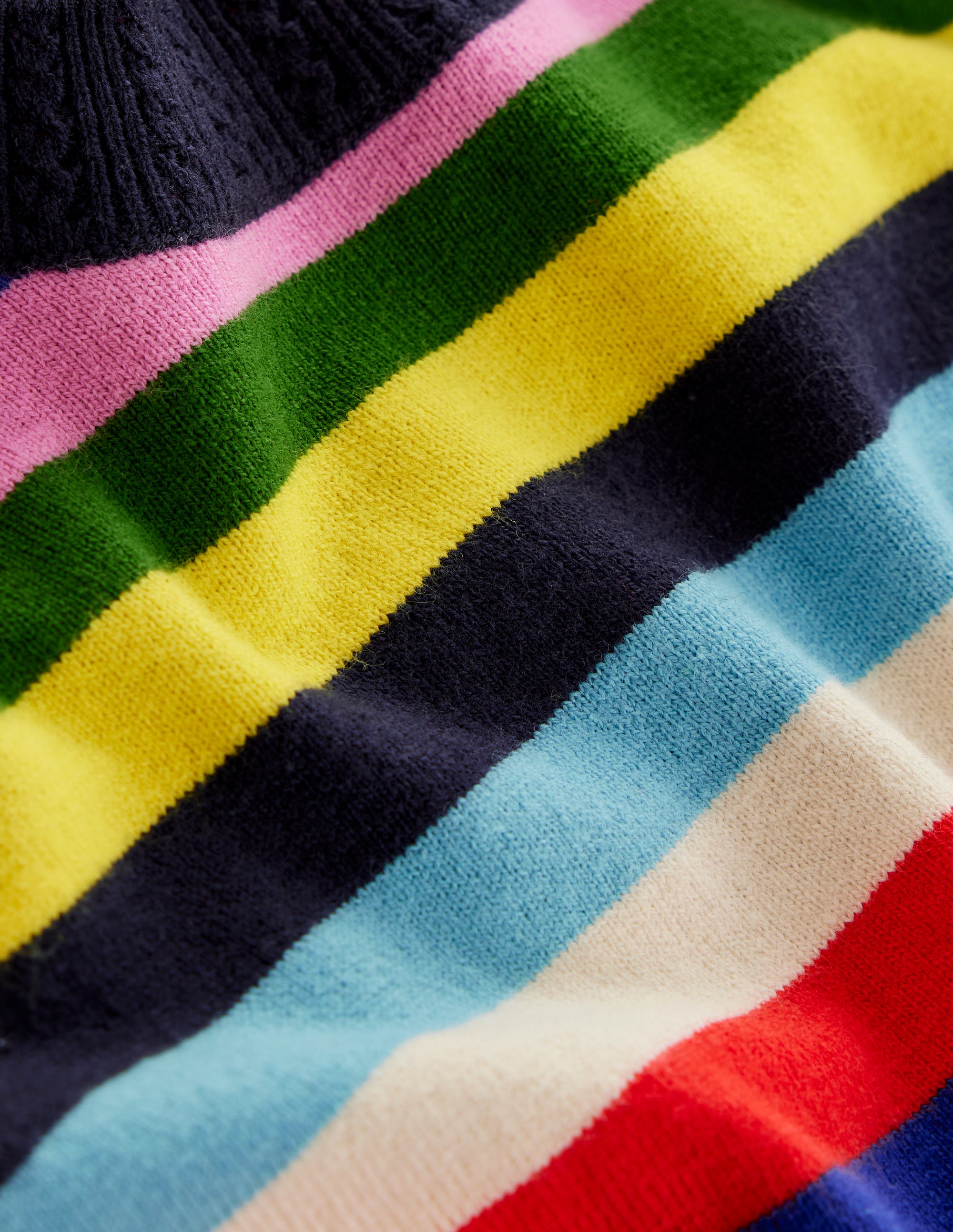  Emilia Cotton Crew Jumper-Poppy Red, Blue Multi、mySite、ashleygrahame