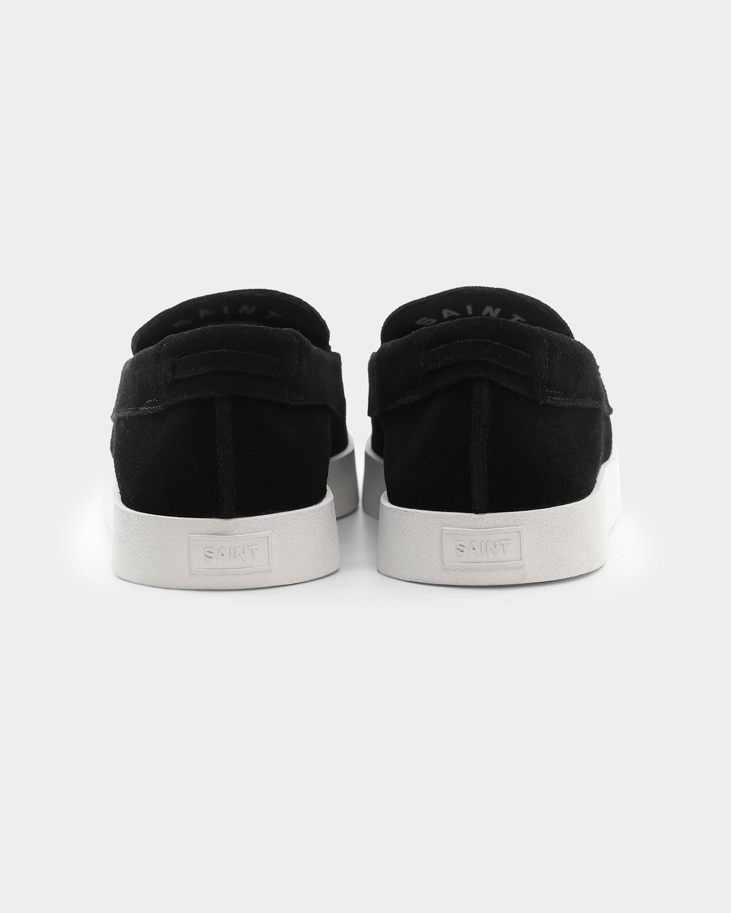 Saint Morta Hemisphere Suede Slip On Loafer Black/White、mySite、zt4zffjzw