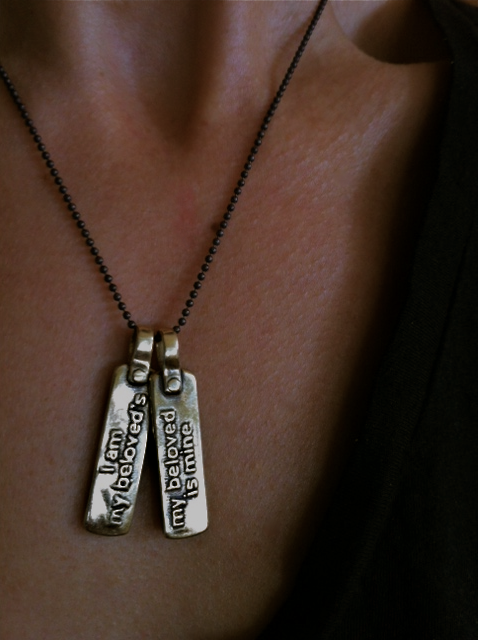 I Am My Beloved Necklace For Two By Marla Studio - Sterling Silver or Bronze、mySite、topwebapps
