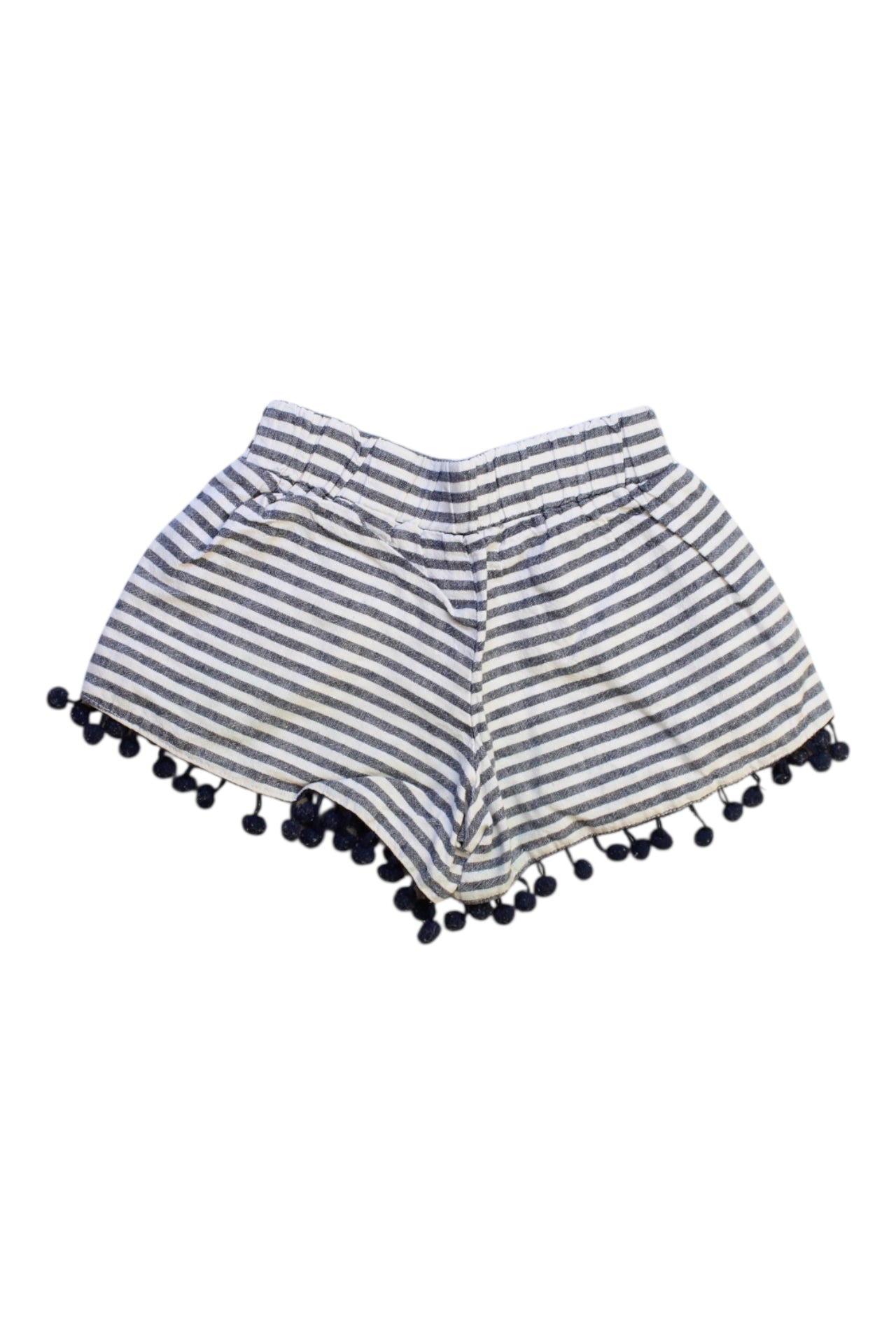 Seed Pom Pom Trimmed Striped Shorts 2-3T、mySite、g9winljtr