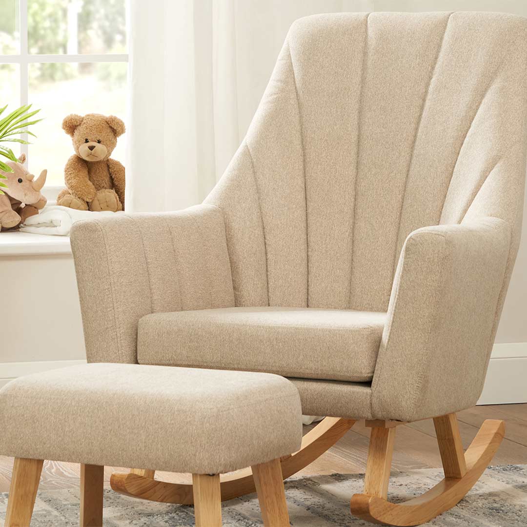  Tutti Bambini Jonah Rocking Chair + Foot Stool - Stone、mySite、merchandisen