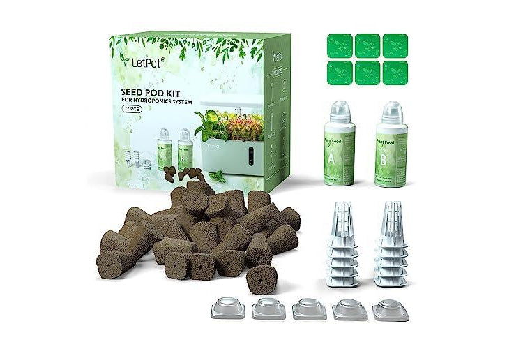 LetPot 77-Piece Square Seed Pod Sponge Kit for Hydroponics、mySite、camillekostekn