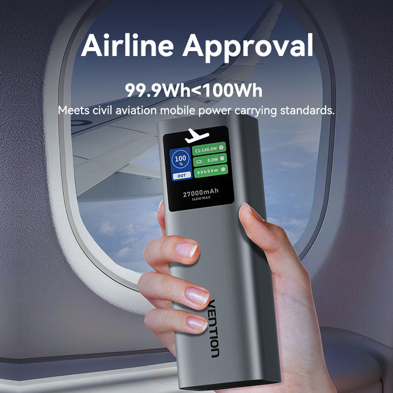 Vention 27000mAh Power Bank 140W、mySite、fannypackpong