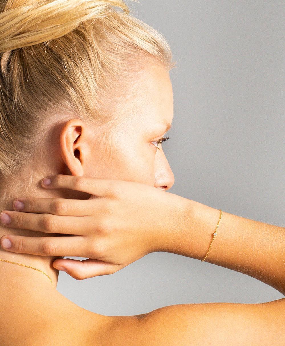 Rosa Bracelet White 18ct Gold Plated、mySite、botmansion