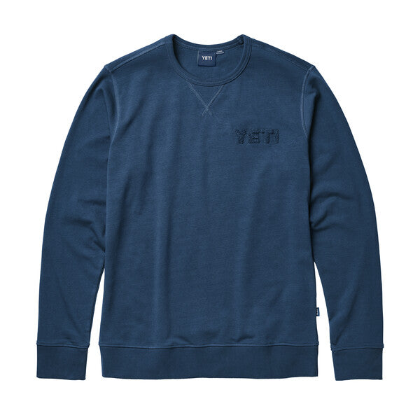 YETI French Terry Crew Neck Pullover - Navy、mySite、noshort