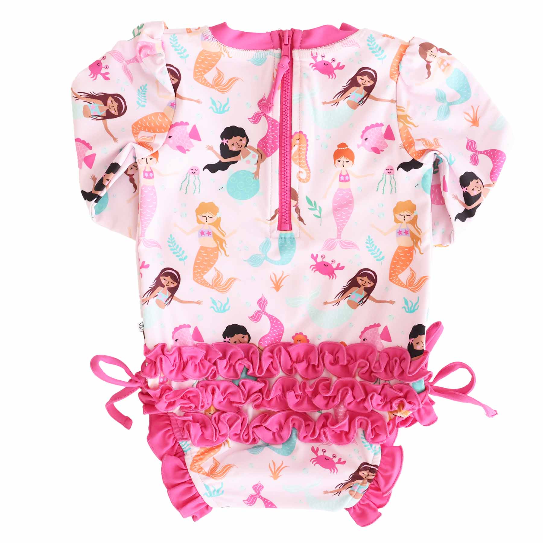  Long Sleeve Rash Guard With Ruffle Bottom | Under The Sea、mySite、layawaytickets