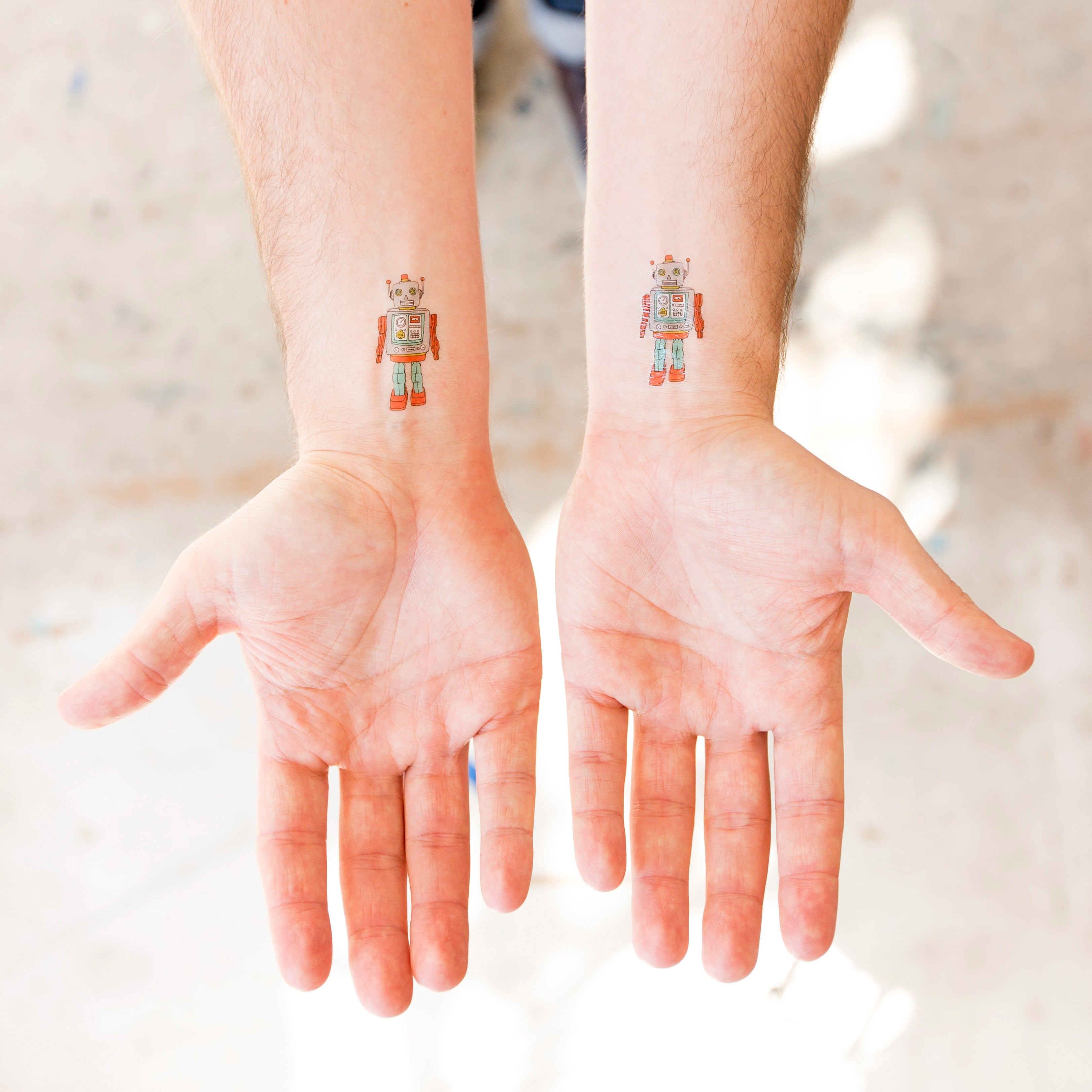  Robot Tattly Temporary Tattoos、mySite、ghnorth