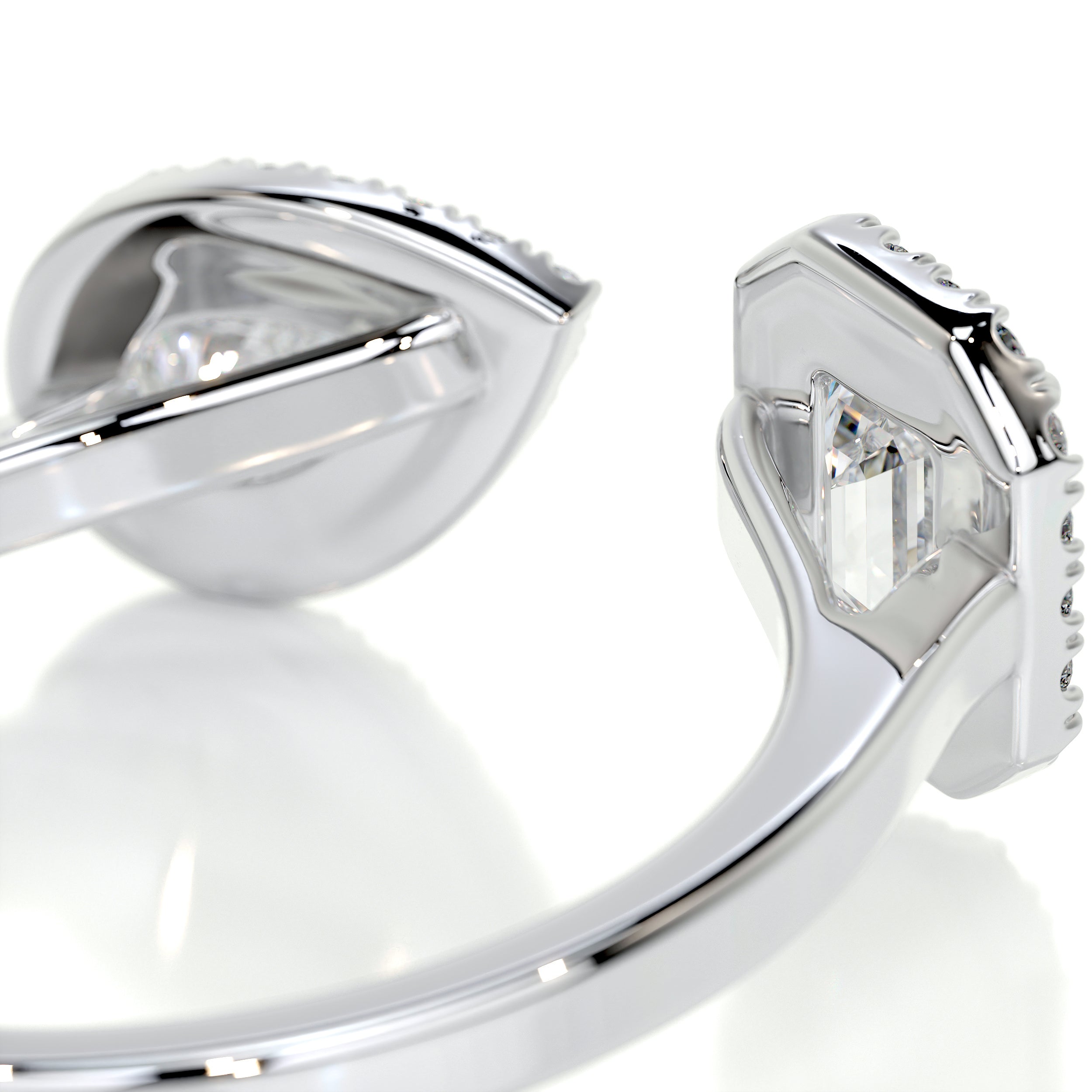 Edith Designer Diamond Ring (1.2 Carat) -18K White Gold、mySite、hinf8tx79