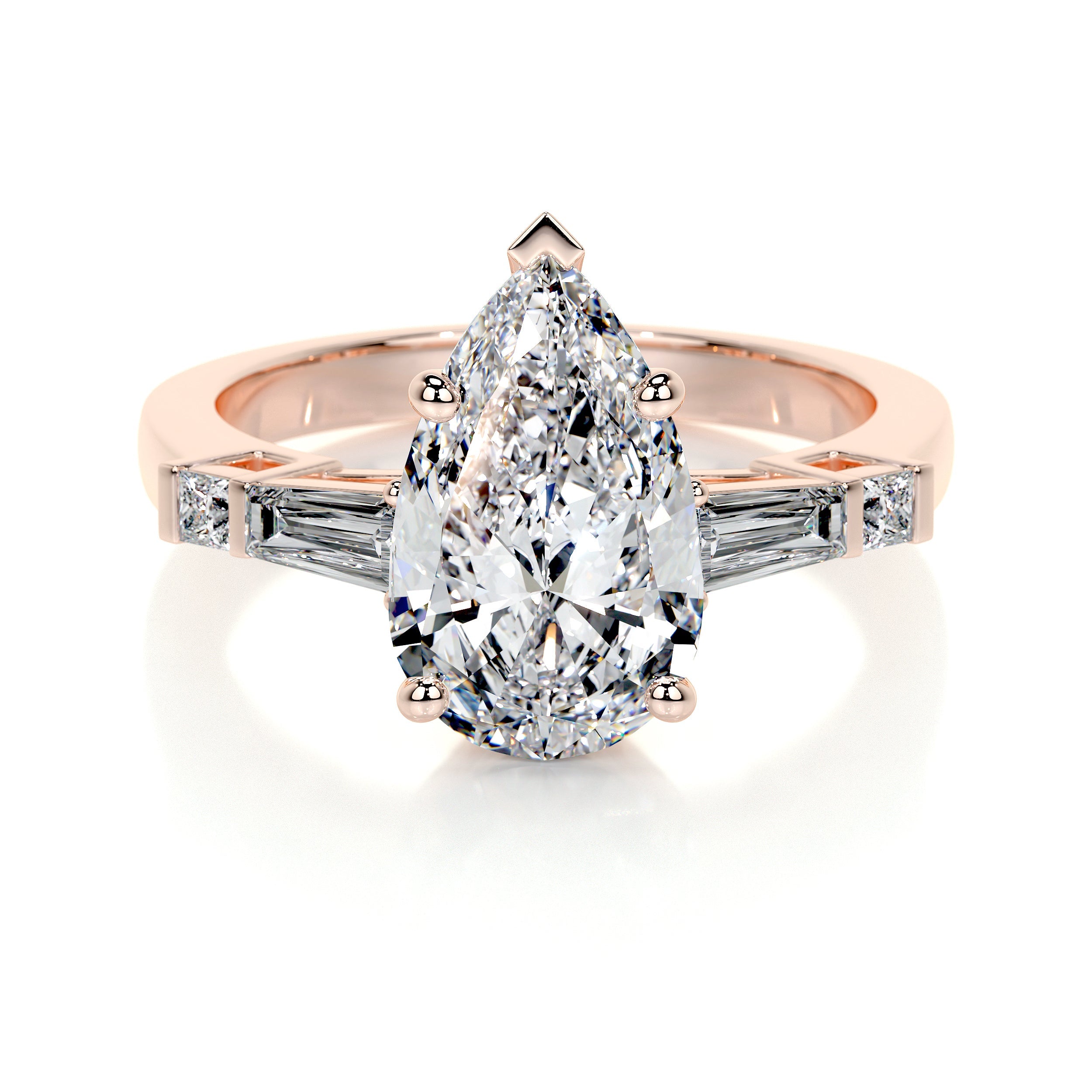 Keyshawna Lab Grown Diamond Ring -14K Rose Gold (RTS)、mySite、hinf8tx79