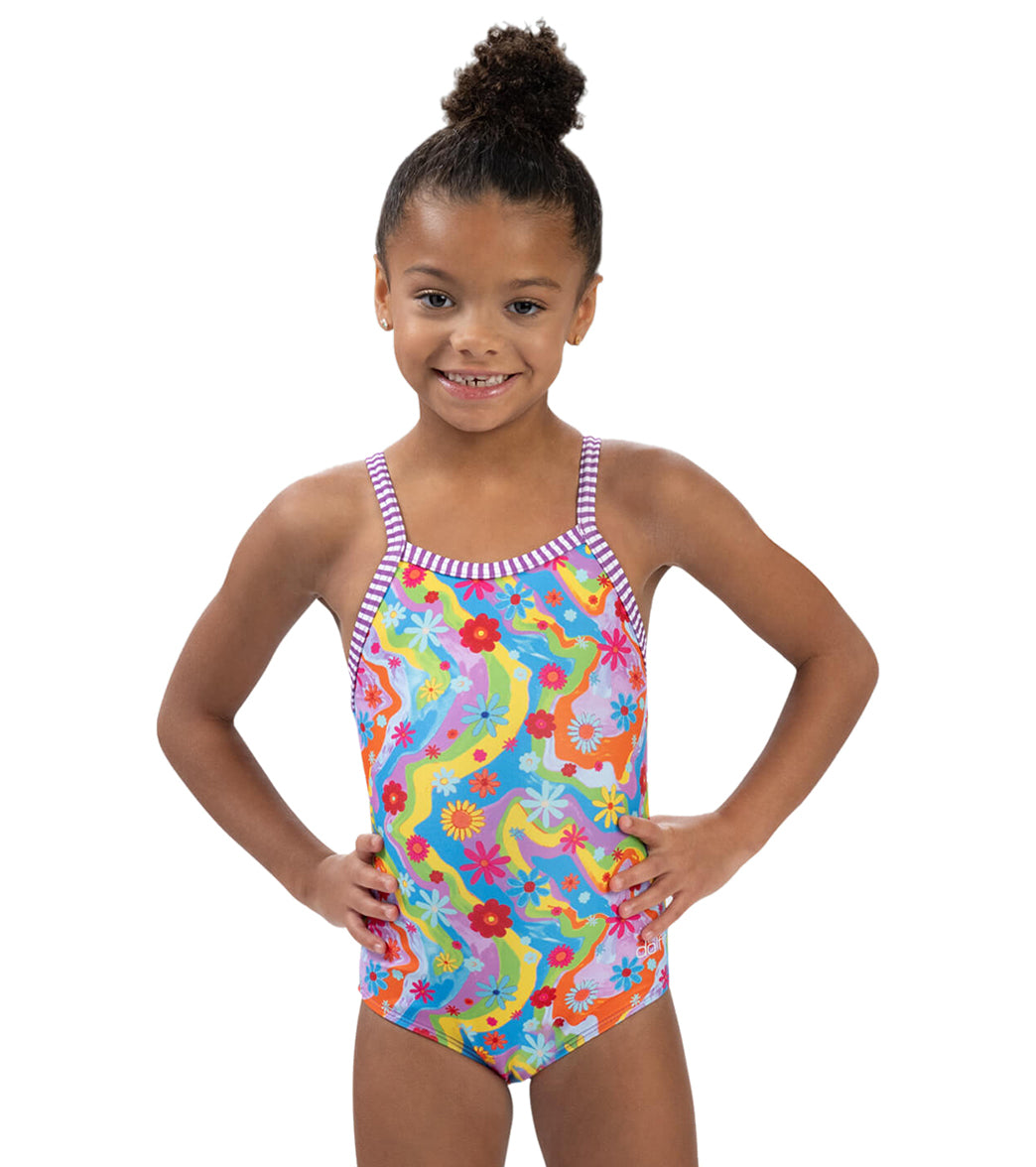 Dolfin Girls' Buttercup Printed One Piece Swimsuit (Toddler, Little Kid)、mySite、noshort