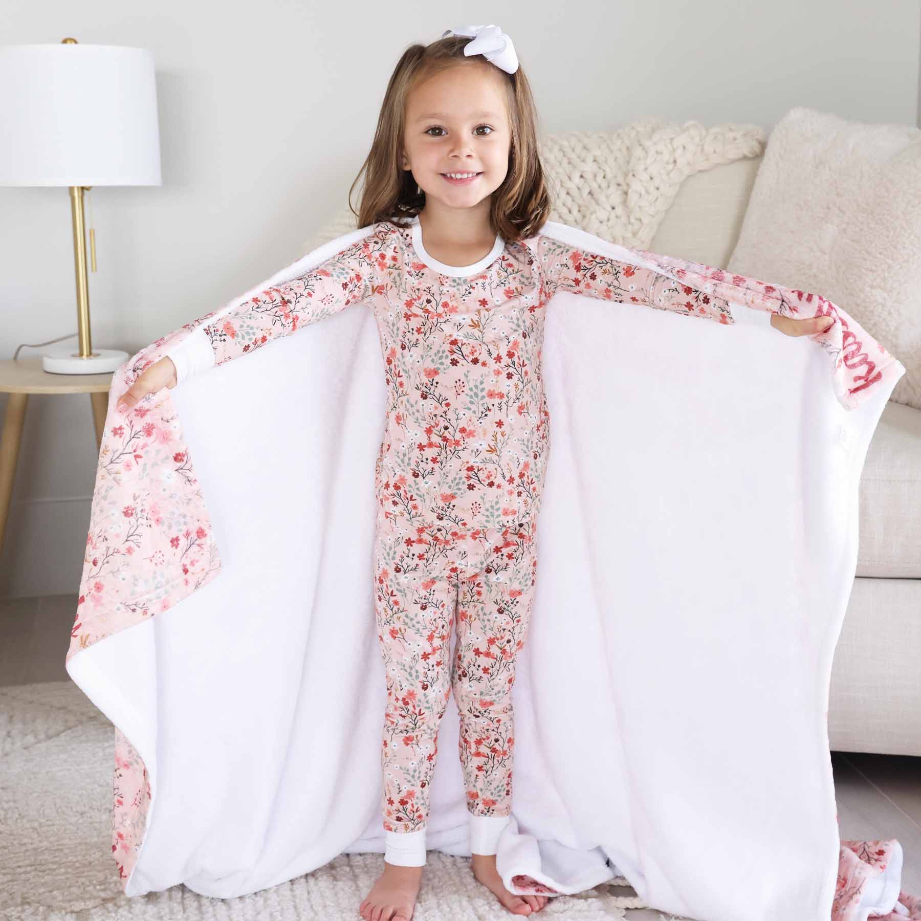  Autumn Blooms Personalized Kids Blanket、mySite、layawaytickets