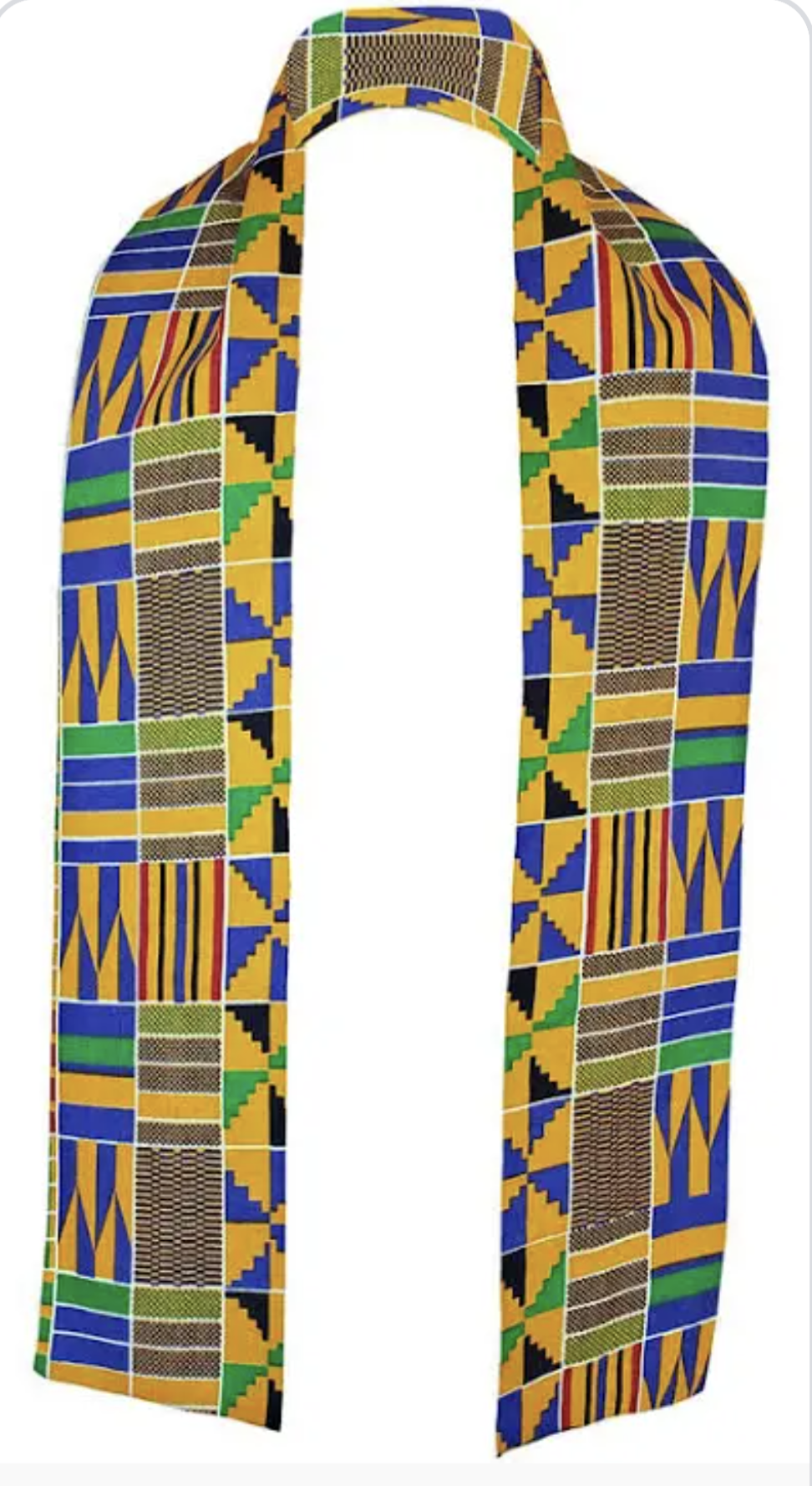 Dupsie's Akannipa Kente African Print Stole/Sash DP4075S、mySite、solidvoid