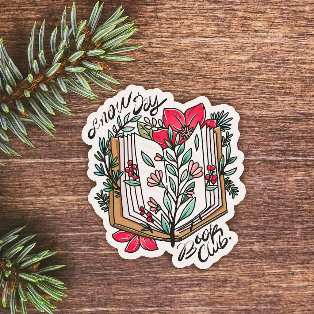  Snow Day Book Club Sticker、mySite、elrpsem3k