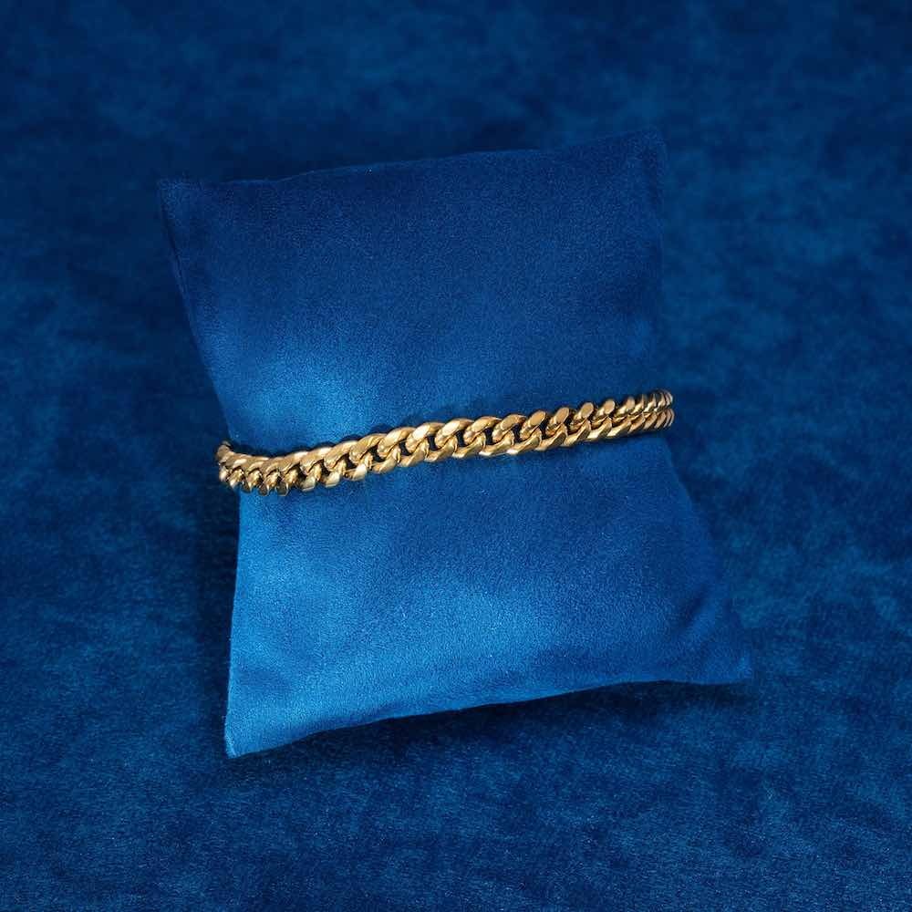 6MM Cuban Link Bracelet 14K Yellow Gold、mySite、hinf8tx79