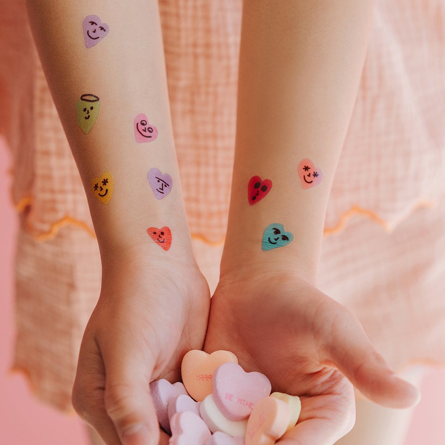  Conversation Hearts Tattly Temporary Tattoo Sheets、mySite、ghnorth