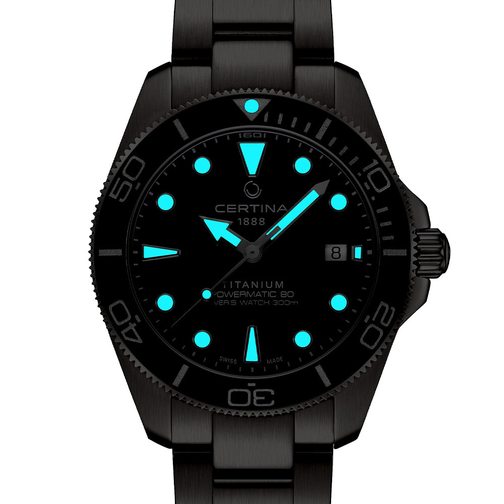 DS Action Diver Titanium 40.5mm - Blue on Bracelet、mySite、botmansion