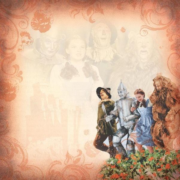  Scrapbook Paper - Wizard of Oz Poppy Fields、mySite、ghnorth