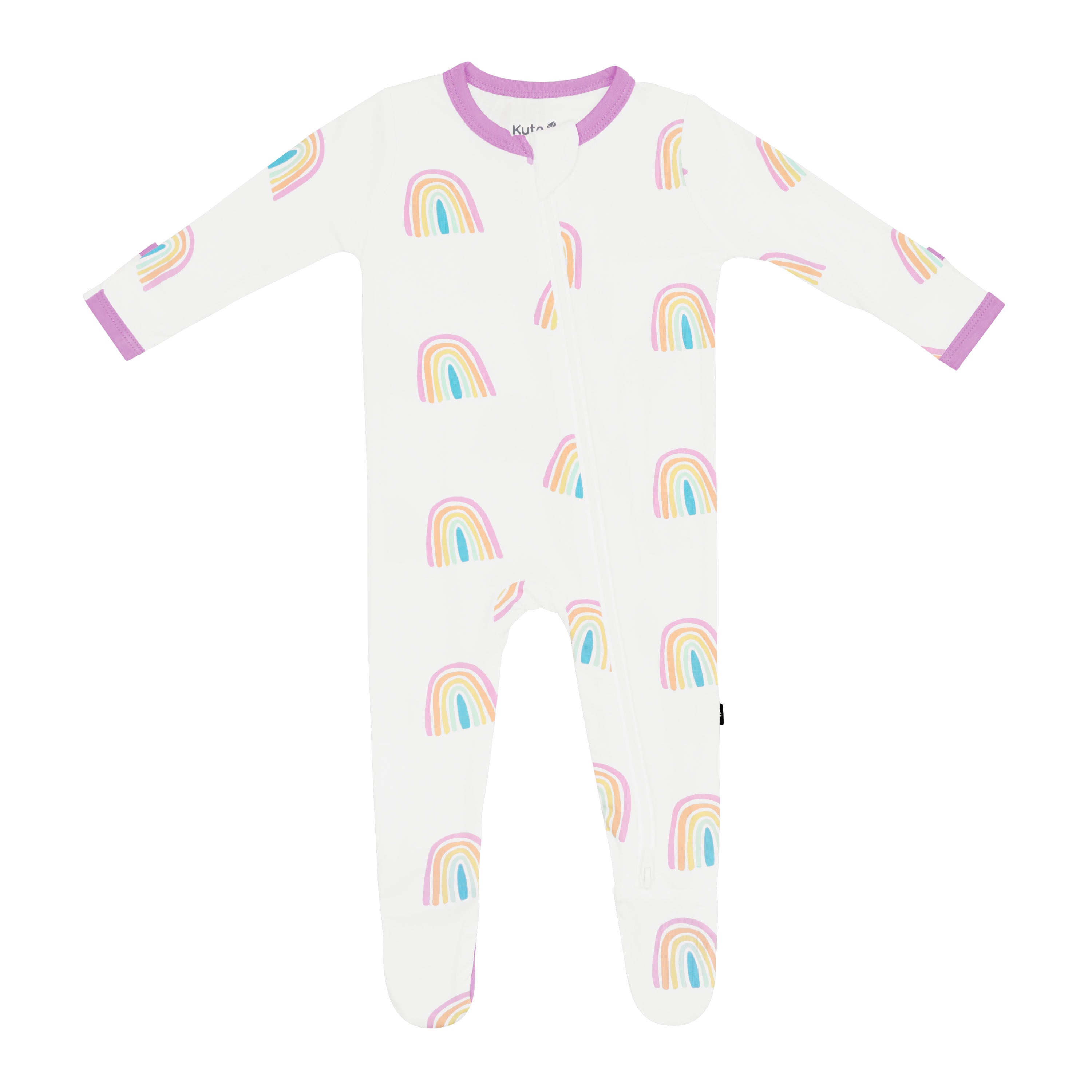  Zippered Footie in Poi Rainbow、mySite、layawaytickets